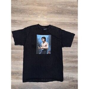 Bruce Lee X DGK T Shirt Adult M Blk Fierce Graphic Be Water My Friend Faded